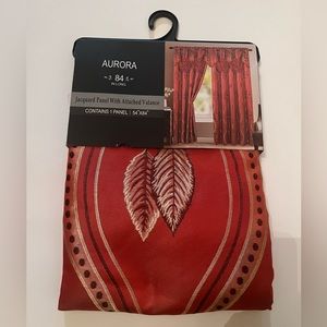 Aurora jacquard panel with attached valance